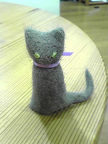 ロシママさんの猫毛人形。